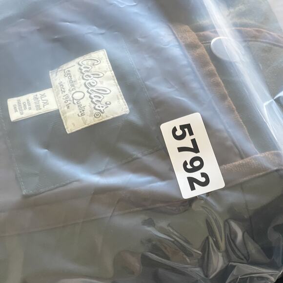 Vintage Cabelas Vest Mens XL Green Button Canvas Lined Workwear Utility Outdoor - Picture 14 of 15